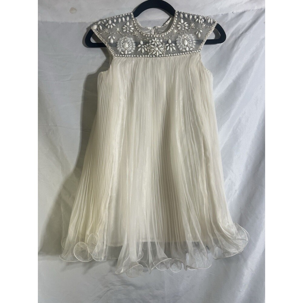 Marchesa for Neiman Marcus Girls Fairy Beaded Chiffon Dress Tulle Party Wedding